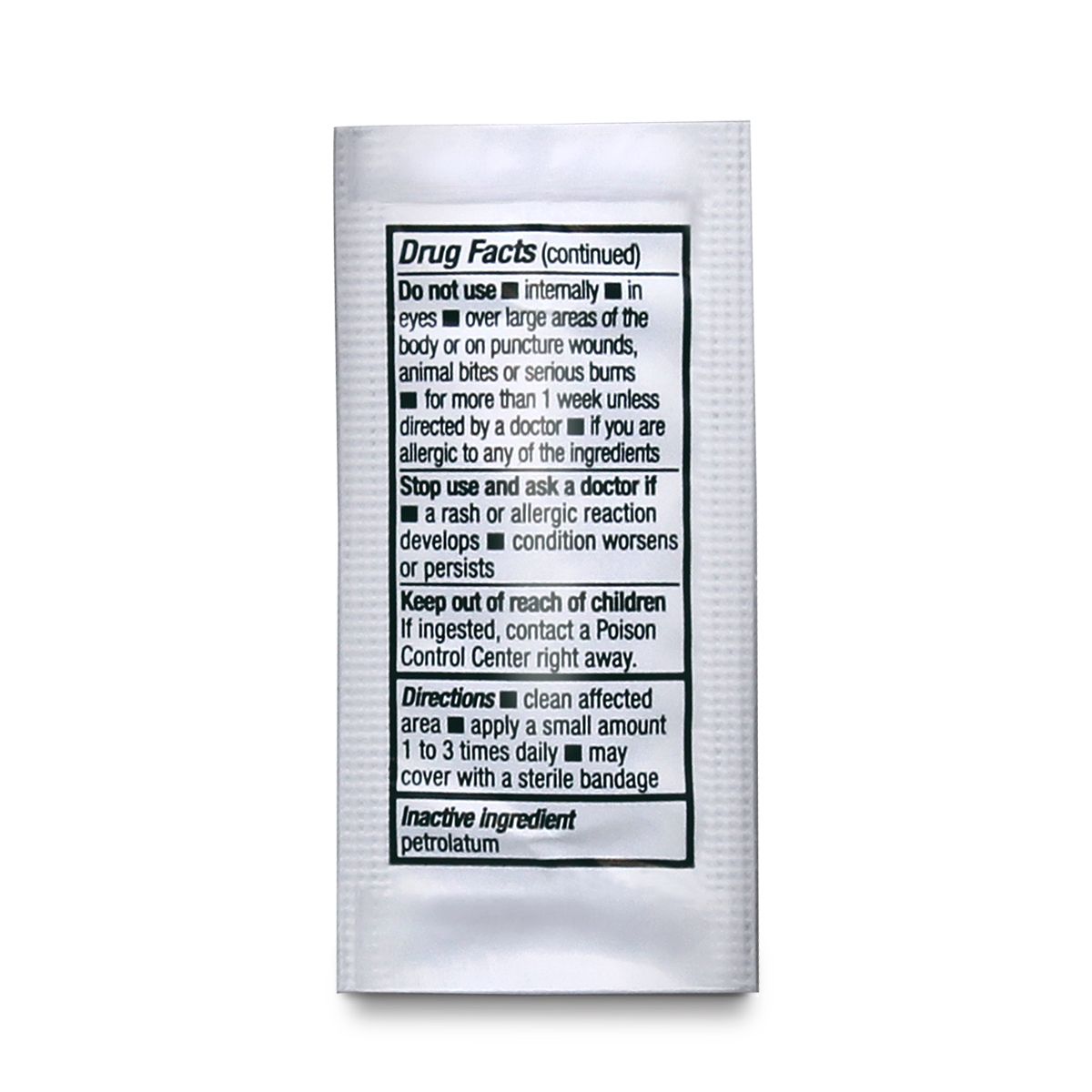 53204 Safetec® Bulk Triple Antibotic Cream Foil Packets (.9 gram) 